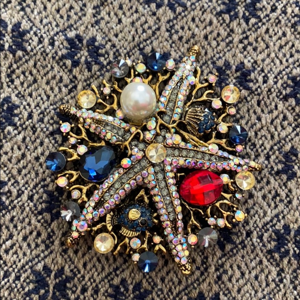 Sea creature brooch